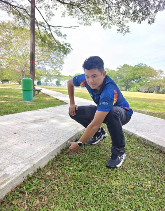 (版2头)大都会/公园跑道年久失修下沉积水,市厅拨50万全面提升