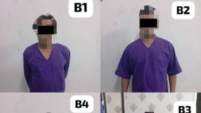 骰子行动突检燕屋.4男涉赌被警扣查