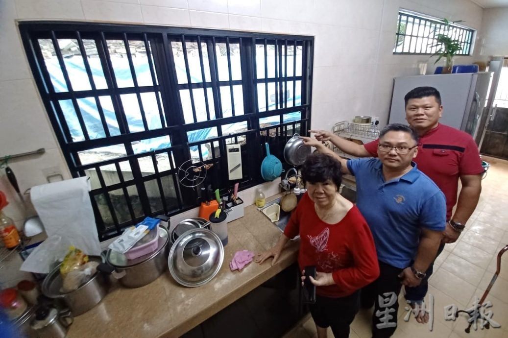 大都会(版3头)/万宜新镇第5区半独立洋房,屋后围墙倒塌,山泥掩屋