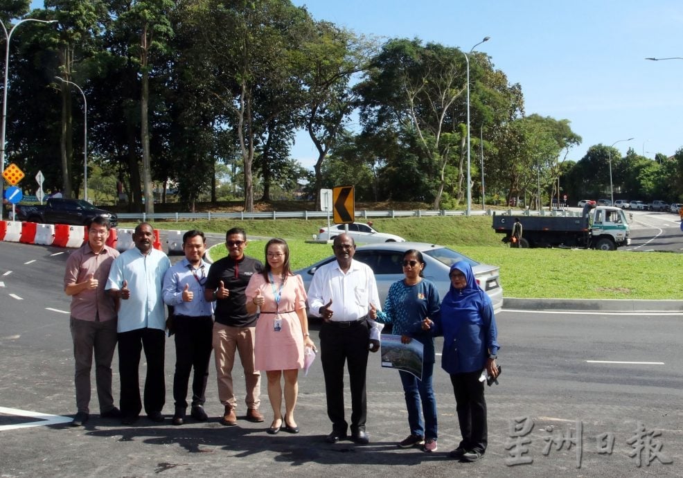 (供花城)NS芙蓉/芙蓉绿峰岭花园第二期路口交通圈竣工,即日正式通车
