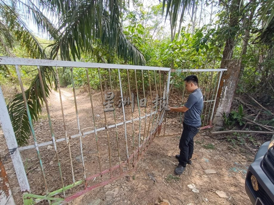 （供花城）NS马口/弄边再传出偷窃胶屎事件，村长郑帼进呼吁园主小心提防