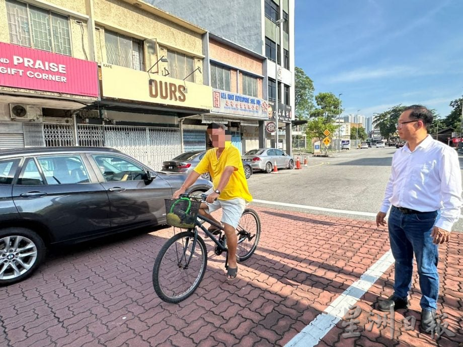 (古城封面主文)摩托车脚车骑士逆行行驶 威胁公路使用者的安全