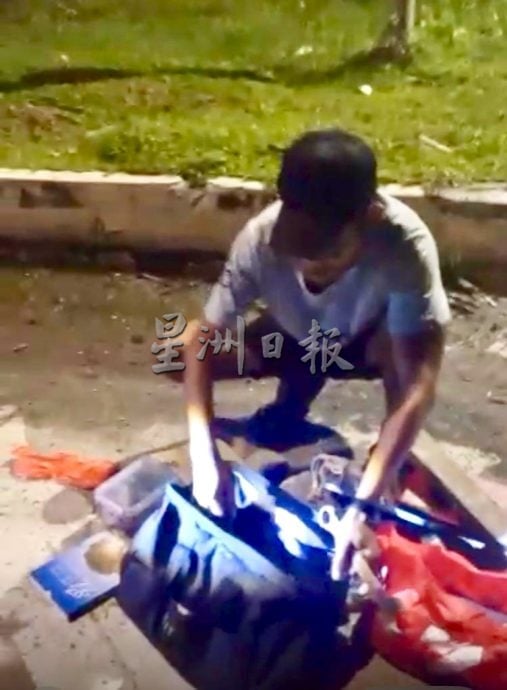 供星洲网／形迹可疑男子深夜潜入云龙庙 被清洁人员及时发现