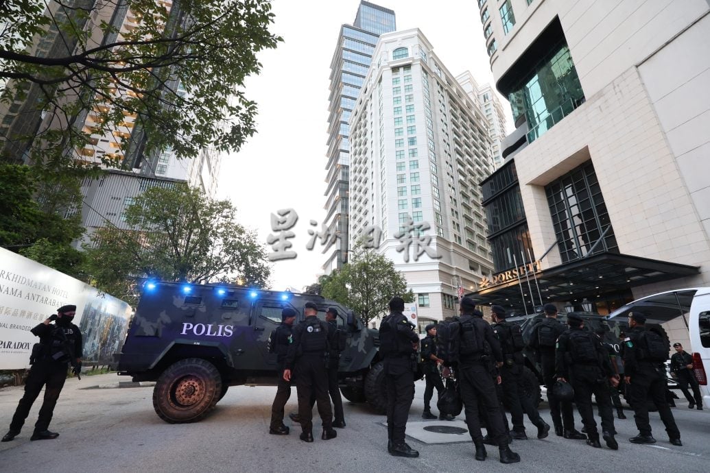 老虎部队重兵驻守·特朗普下榻丽思卡尔顿 保安滴水不漏