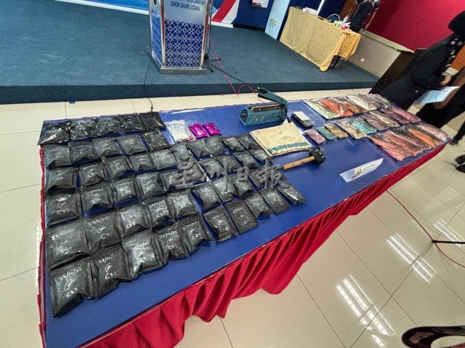 已签发 柔:版头之一:新山警方捣毁淡杯毒窟,起获逾138万令吉毒品捕3嫌犯