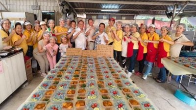 主办单位：目标30万   9天素食义卖为文明筹款