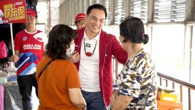 徐东伲走访亚庇巴刹 关注商贩诉求