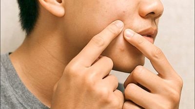 浙江男大生挤暗疮 肺穿洞部份坏死