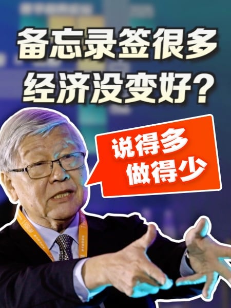 备忘录签很多 经济没变好？沈联涛：说得多、做得少