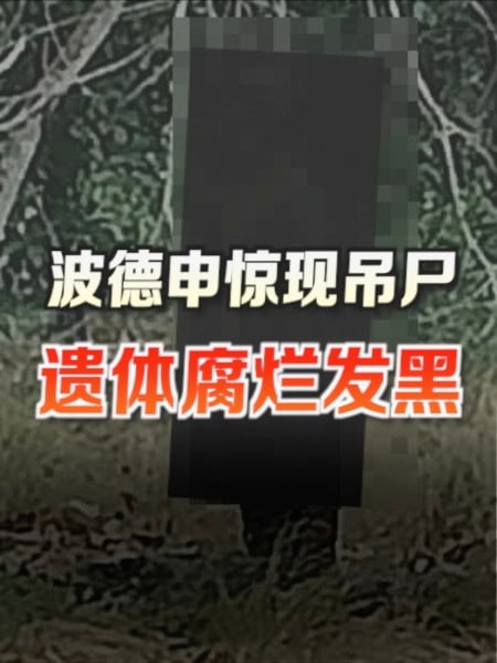 波德申惊现吊尸 遗体腐烂发黑难辨