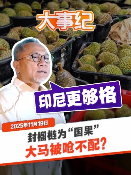 大马不配封榴梿为“国果”？印尼部长：我们更够格