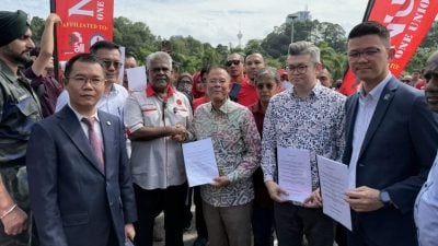 6工会国会外呈备忘录   促人资部解决“打压工会”