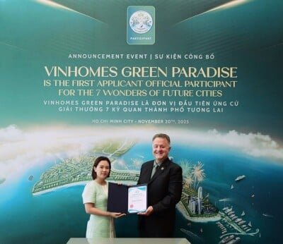 Vinhomes Green Paradise recognized as the first official participant of the global campaign “7 Wonders of Future Cities”