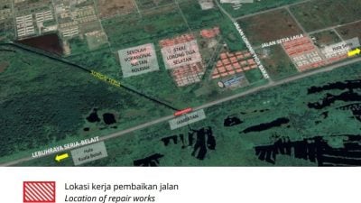 诗里亚河桥梁．半边车道封闭至5日