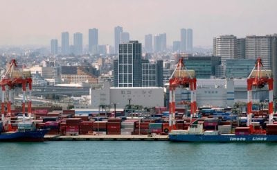 日本10月出口升3.6%超预期  对中国出口增2.1%