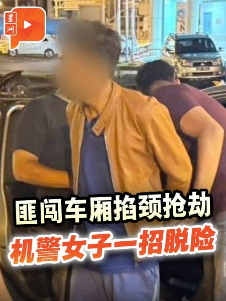 匪徒闯进车厢掐颈抢劫 女子按响车笛脱险