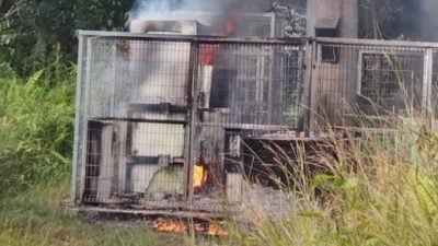 电讯变电站失火