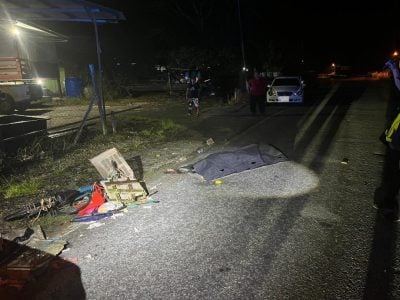 脚车骑士车祸身亡 . 警方寻找肇祸司机