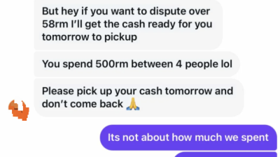 顾客礼貌询问多收RM58 西餐厅呛：付不起别来！