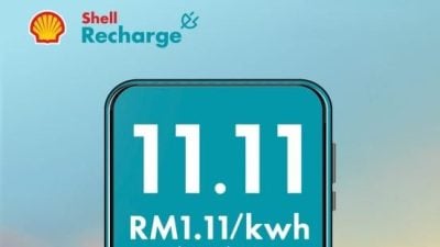 Shell Recharge 推出11.11限时充电优惠　每度电仅需1令吉11仙！