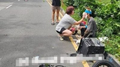 汽车司机疑撞后逃 电动脚车骑士伤送院