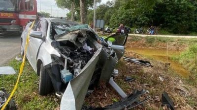 载送回麻坡途中车祸 女教师与父母阴阳相隔