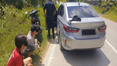 布拉甲大规模路检 . 开16罚单逮2涉毒男