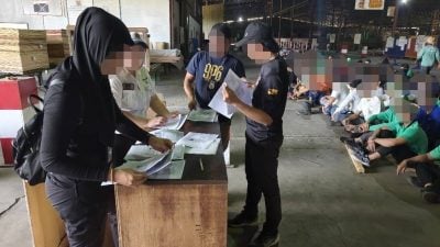 移民局布拉甲取缔非法外劳 . 检查264人均有证件