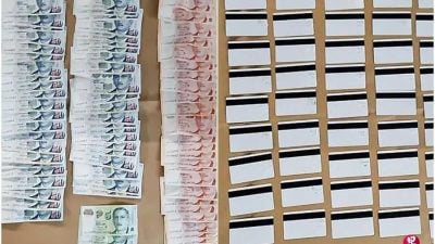 持复制狮城提款卡 巴西男子被捕 没收66张卡