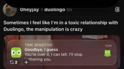 Duolingo通知信息被指“情绪操控”？ 用户热议：像“有毒”的前任