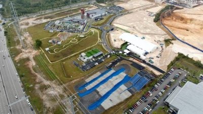 东南亚首座 柔王储动土   依城建哈比布运动馆