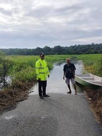 东（已签发）：北根水位上涨，水灾风险高。