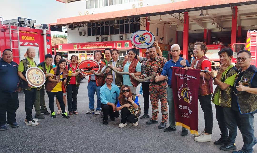 东(已签):狮子会308-B1区域第一专区与哥打峇鲁消拯局联办“防火讲座以及示范”