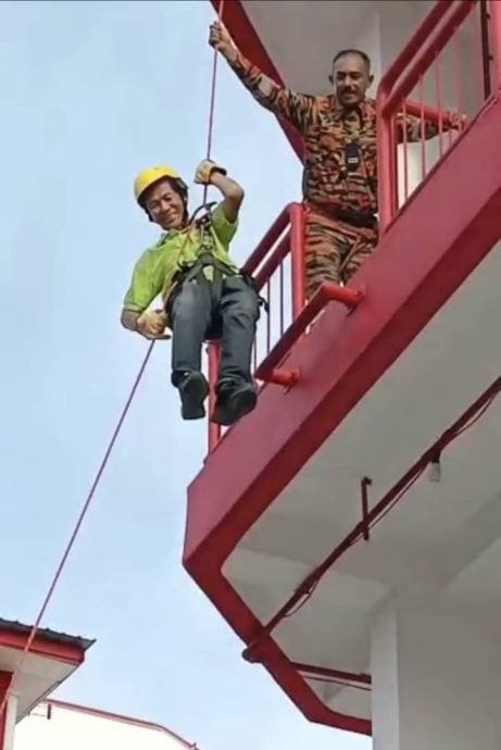 东(已签):狮子会308-B1区域第一专区与哥打峇鲁消拯局联办“防火讲座以及示范”