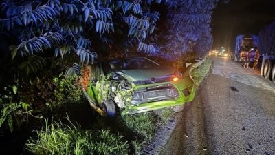 图越过抛锚罗里肇祸  罗里撞轿车1死