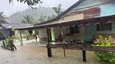 大涨潮豪雨夹击  乐浪岛水灾276居民疏散