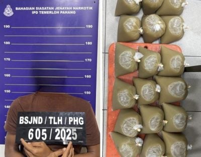 东:已签发:男子靠售卖哥冬水,每日赚取1000令吉的可观收入,最终遭警方识破落入警网