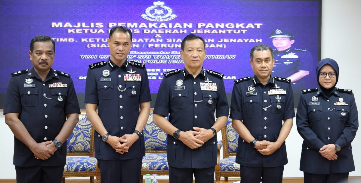 东:已签发:而连突迎来新警区主任莫哈末阿查哈里警监,同时,彭州刑事罪案调查组也迎来新的副主任玛兹雅警监