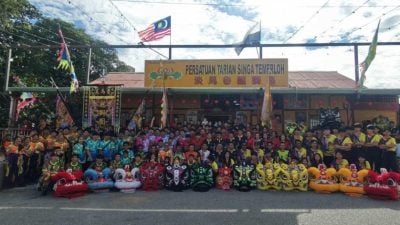 淡马鲁醒狮团37周年华光大帝千秋宝诞 6支舞狮团到访庆贺交流