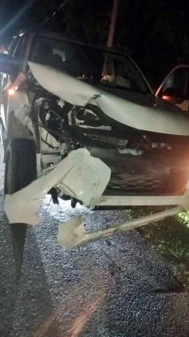 东:百乐又有牛只意外!司机受伤 水牛公众宰了