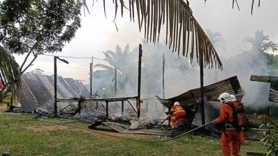 那示一间临时屋火灾 无人伤亡