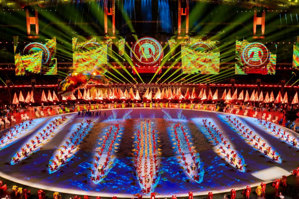 中全运会揭幕AI结合岭南文化 二十四节令鼓首登中国囯家级大舞台