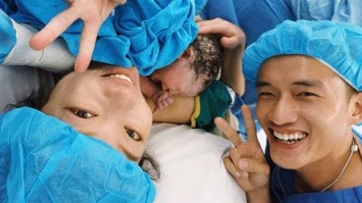 云镁鑫昨剖腹产女 阿哲开心喊：Call me Daddy