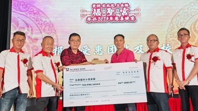 五条路福圣宫慈善晚宴   捐华小3千 残障团体1千