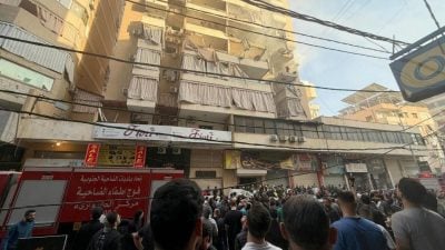 以军空袭黎巴嫩贝鲁特 打击真主党