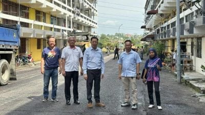 多次反映终有成果 亚沙再也组屋全面重铺道路