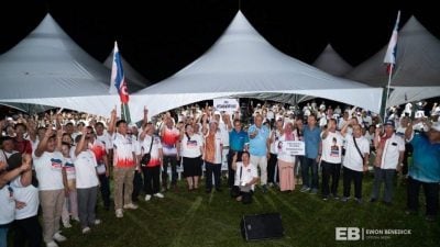 依温入乡传扬“沙优先”    吁选民支持本土政党