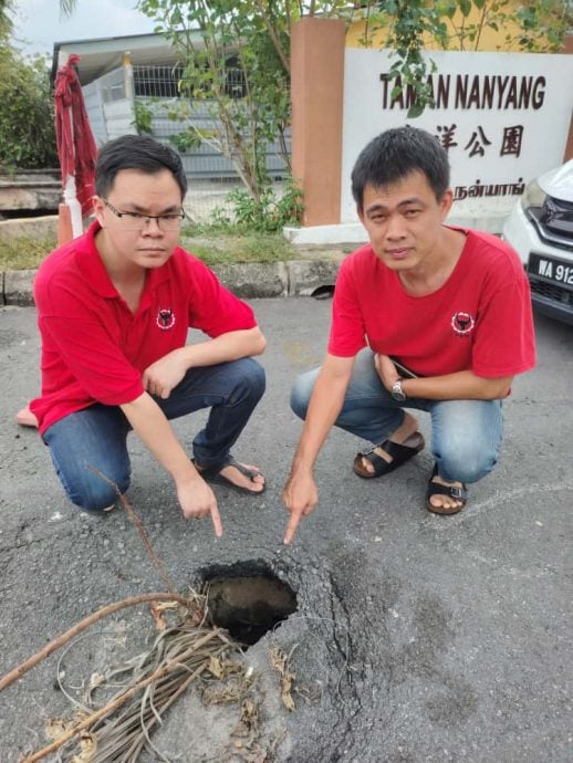 副文-大都会/路段刚铺沥青便发生龟裂、地陷和坑洞 引发道路安全危机
