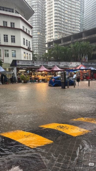 午后滂沱雨 隆市中心多区 淹!