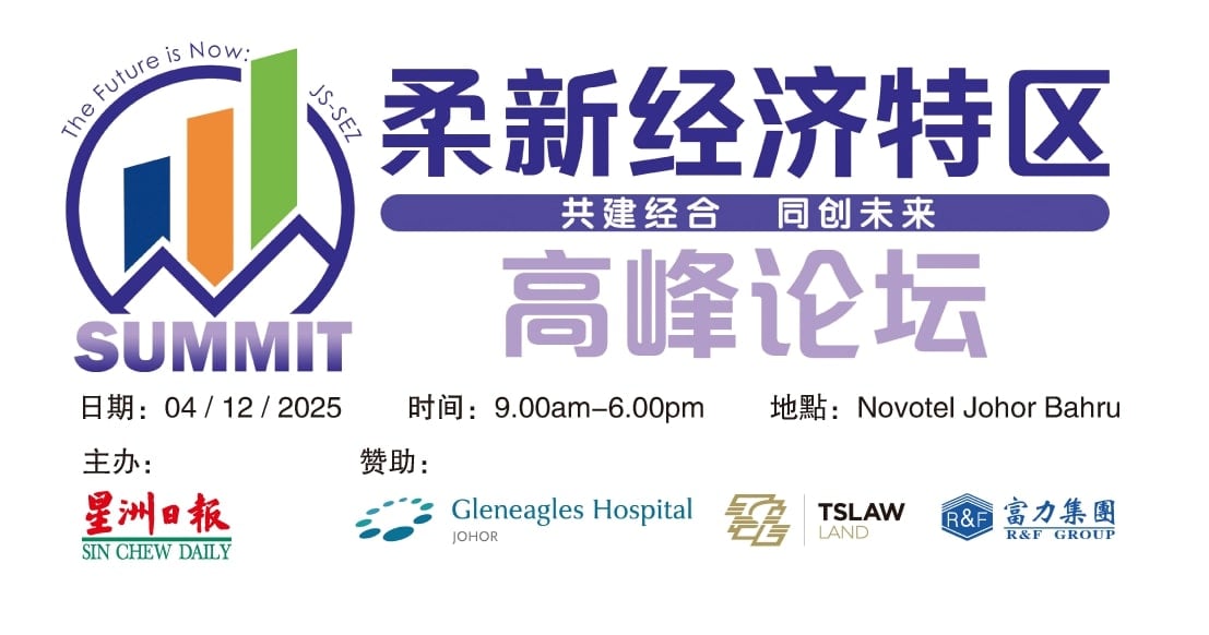 **即时国内**国:掌握最新脉动与发展 星洲12月4办柔新特区高峰会